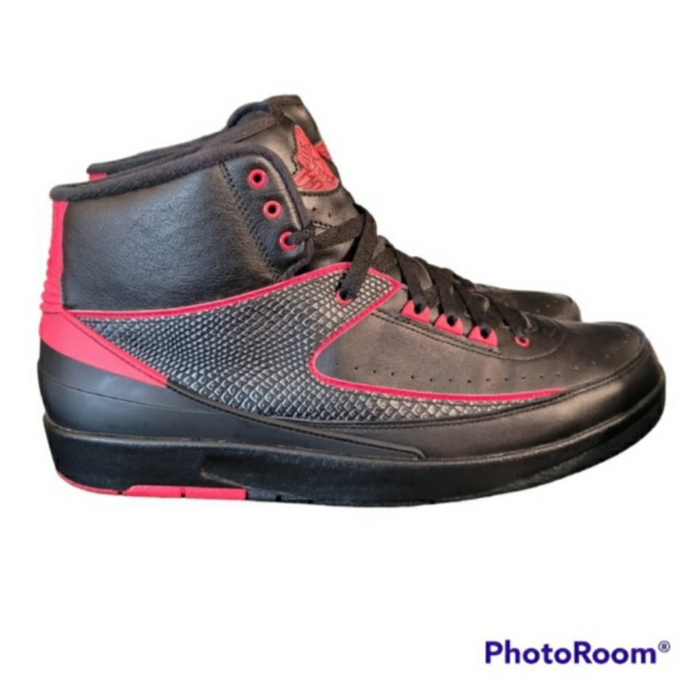 Nike Air Jordan 2 Retro Black Red 87  Men's Size 13  No Box